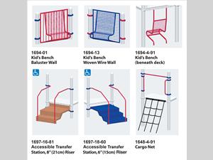 Kid's Benches, Transfer Stations & Cargo Net