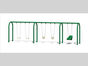 Double Belt / Double Tot / Accessible Swing 1573-5-ADA