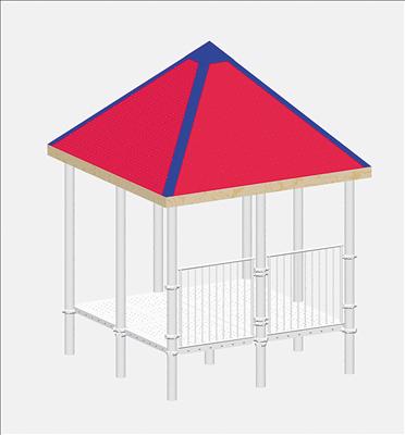 1608-44 Quad Perforated Steel Roof