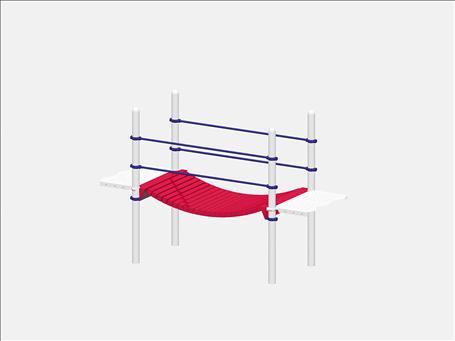 1656-8-93 Clatter Bridge, Steel with Handrails