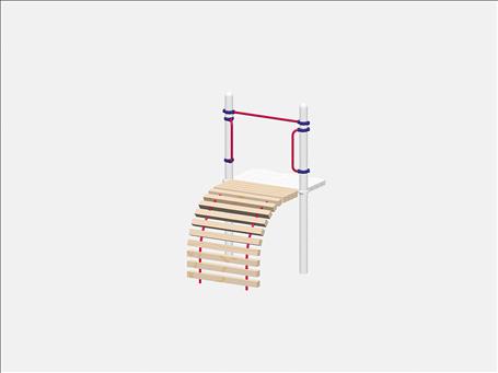 1673-4-91 Arch Climber, Timber Rungs