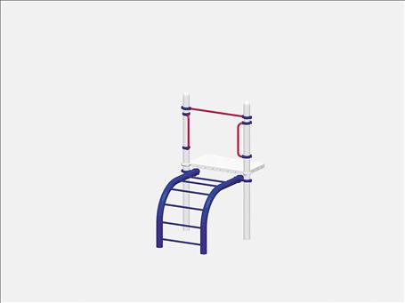 1674-4-93 Arch Climber with Pipe Rails