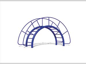 Overhead Arch Ladder with Handrails 1693-11-PL
