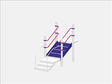 1696-30-60 Stairs with Handrails, 6
