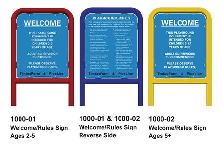 Welcome/Rules Signs