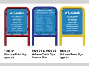 Welcome/Rules Signs